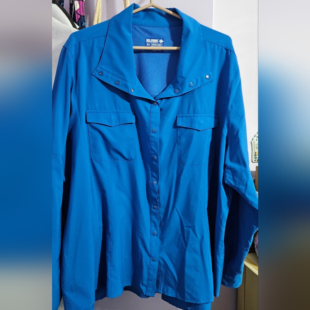Micro Light Beautiful blue blouse